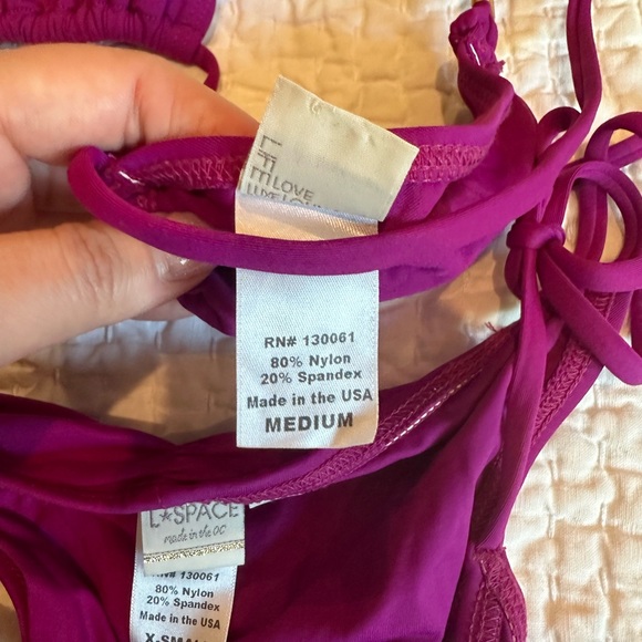 LSpace bikini M top, XS bottom, purple, good condition - Picture 2 of 3